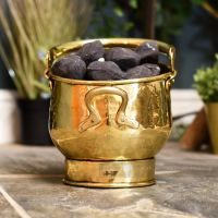 Polished Brass Coal Bucket