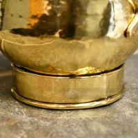 Close-up of the Hammered Brass Finish