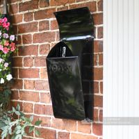 curved lid on robust steel post box