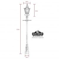 Dimensions for 3.25m Lamp Post
