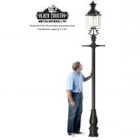 Scale image of 3.4m Belgravia Lamp post set