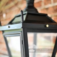Close up of corner finials on Dorchester lantern