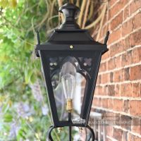 Church yard Gothic lantern on wall bracket