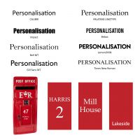 ER post box Customisation options
