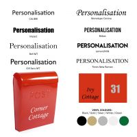 Vinyl font options