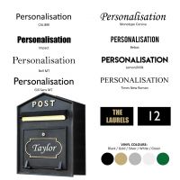Large post box font options