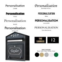 personalisation options for large post box