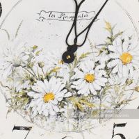 Close up of daisy print pattern
