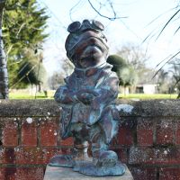 Bronze, Verdigris finished Wind & Willows frog