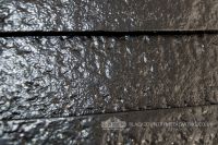 Close up of hammered finish
