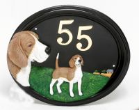 House Sign - Hand Painted - Beagle