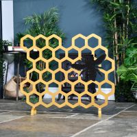 Gold & Black Bee Bee Fireguard in Situ