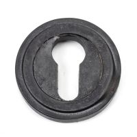 Beeswax Art Deco Circular Euro Escutcheon