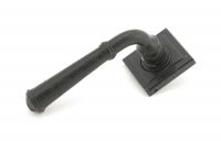 Beeswax Unsprung Lever Door Handle on Square Rose Handle