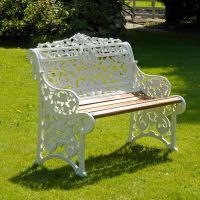Iron Two Seater "Belgravia" Bench In Situ