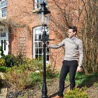 Scale image of belgravia lamp post set