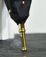 Traditional Rounded Wooden & PU Leather Fire Bellows Finial