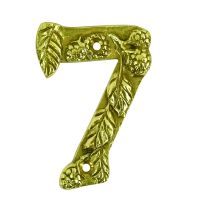 Berry & Leaf Polished Brass Numbers