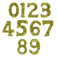 Berry & Leaf Polished Brass Numbers
