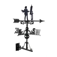Artist Weathervane Mounted