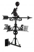 Bear & Balloon Weathervane in Full 