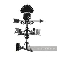 Grenadier Guards Regiment Weathervane Finish in a Black Finish