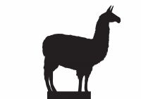 Lama Weathervane topper