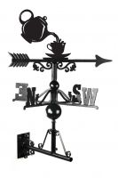 Teapot & Cup Weathervane in Full