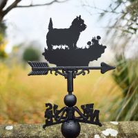 West Highland Terrier Weathervane in garden