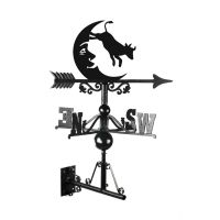 Cow Jumping Over the Moon Weathervane Mounted