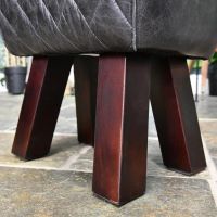 Close up of Dark Mango Wood legs 