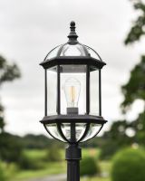 "Hemingway" Classic Bird-Cage Garden Lamp Post Lantern