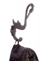 Swan Design Cast Iron Hook in Situ