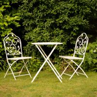 Bird & Leaf Design Bistro Set in Situ