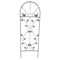 Bird & Leaf Garden Trellis Finished in a Rustic Finish
