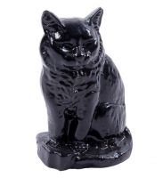 Black “Persian” Cat Door Stop