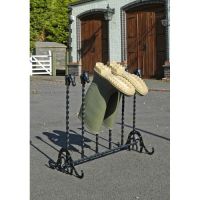 "Ascot" Black 3 Pair Welly Rack