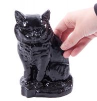 Black “Persian” Cat Door Stop