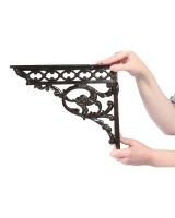 Serpent Iron Shelf Bracket to Scale