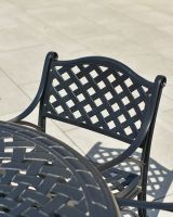 Close-up of the Black Finish on the Back of the Chair