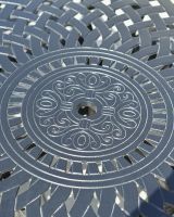 Close-up of the Design on the Table Top