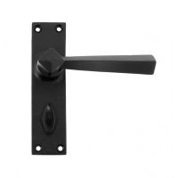 "Agosta" Straight Lever Bathroom Set finished In Black