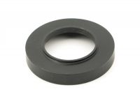 Black Beeswax Lever Door Handle Rose