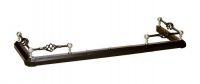 Black & Bright Chrome Spiral Basket Hearth Fender