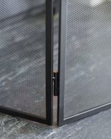 Close-Up of Hinges on Adjustable Panels 