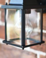 Close-Up of the Rectangular-Shaped Wall Light