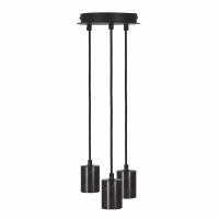 Contemporary Iron Hanging Cluster Light Finished in Black