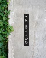 Black Contemporary House Sign