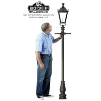 Black Dorchester Lamp Post & Lantern Set 2.3m 