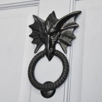 Black Dragon Head Door Knocker